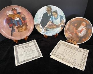 Norman Rockwell Plates and Salem China Company Plate