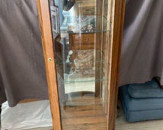 Wood and Glass Curio Cabinet