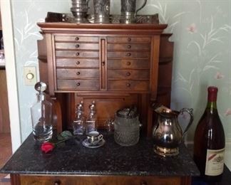 antique jewelers cabinet