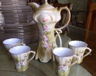 vtg Nippon chocolate pot set