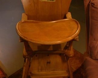 Antique high chair