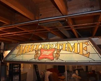 Pool table light - plastic, light damage on one end