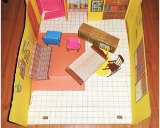 Floor Plan of the Vintage Barbie Doll House