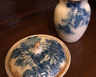 Saskia Flo Blue Jewerly Dish and Vase 