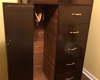 Antique Wardrobe featuring Cedar Closet on Left and 4 drawers on Right  side on this beautiful piece. Outstanding piece! 