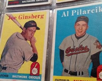 some of cards in white Baseball binder