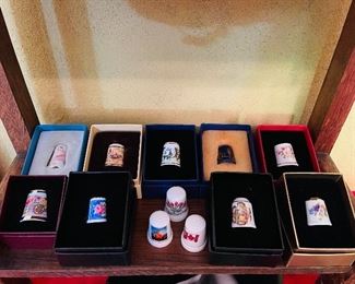 Great Selection (in original boxes) Thimble Collection. 