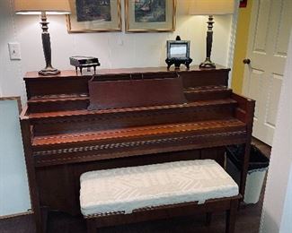 Kimball Spinet Piano.  One of two in this home!