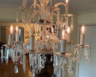 Chandelier Gorgeous unusual Feather Plumes
May be French
8arms