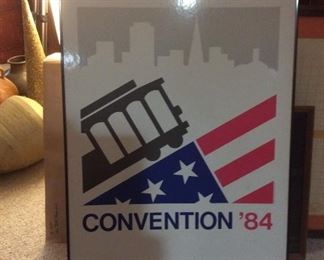 1984 San Francisco Democratic National Convention  Framed Poster