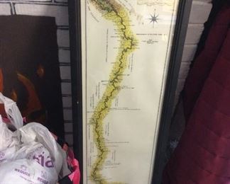 Vintage Mississippi River (Map of the Course)