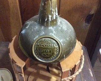 Rare Cuban Bottle Decanter: Ron Excuisito 1878 Decana