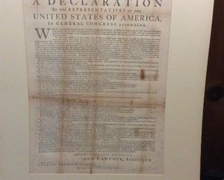 Copy of the First Unsigned Draft of the Declaration of Independence