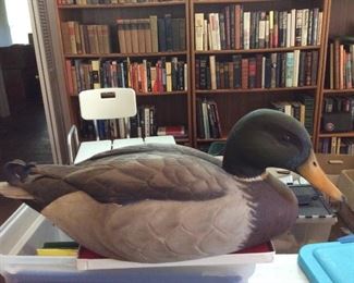 Duck Decoy Hand Carved Personally Signed by R.D Wilson 