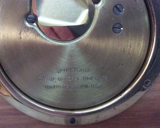 BACK: Seth Thomas Mattel Clock engraved to Bill Alexander from the National River Academy 1970 