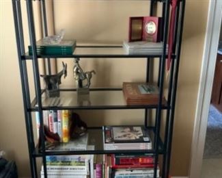 Metal and Glass Bookshelf