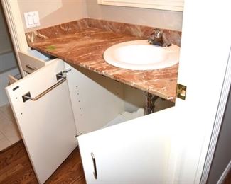 $125 vanity, counter, sink, faucet
