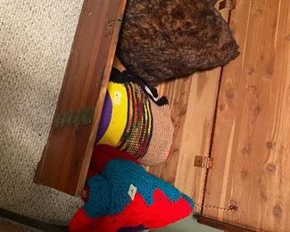 Inside of storage chest