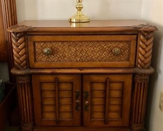 Palm Court Bedside Chest , Coco Brown
Pair (2)
99 lb, W-37in. D-17in. H-34in. 
- Pool House 