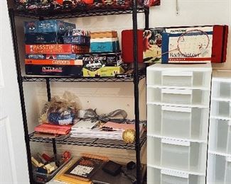 Games and NASCAR collectibles. 
- Pool House 