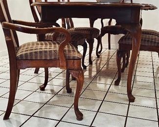 Detail pic, Queen Ann leg Arm Chairs and lower side view 
Williams Furniture
Sumter, South Carolina 
Made in USA