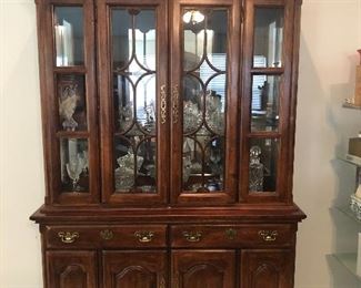 Large China Cabinet, lighted 
Williams Furniture 
- Pool House 