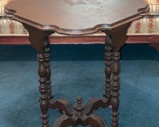 Tall Parlor or Entry Table, Walnut- Pool House 
