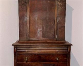 German, Burled Walnut Cupboard 
(book matched) 
- Pool House 