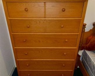 Detail pic, Broyhill tall chest- Guest House 
•Height: 55"•Depth: 20"" •Width: 38"
- Guest House 