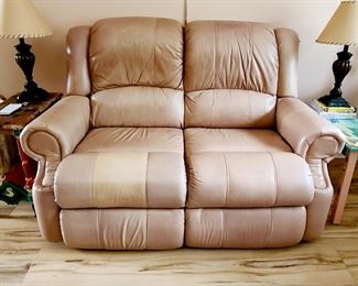 Leather Lazy Boy double recliner!