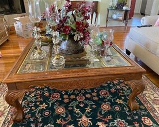 Glass Top Coffee Table - Matching End Table also available