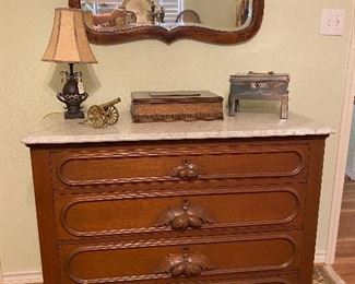Marble Top Eastlake Dresser