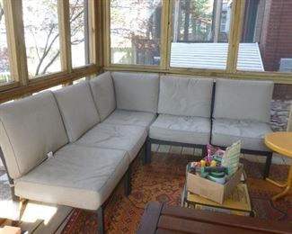 Outdoor Sectional..separate chairs w/corner