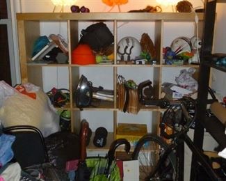 Storage Shelves w/misc.