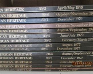 14 HARDBACKS  1977-1979 American Heritage volumes