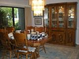Great Oak table and chairs with a leaf! only $800.00! Hutch $475.00
