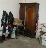 Large oak armoir $475.00