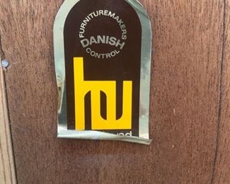HU Poul Hundevad teak Danish Mid-Century hutch