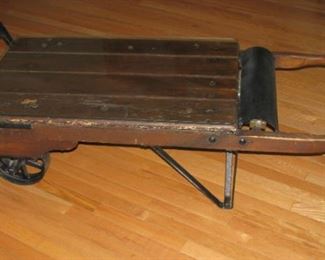 Vintage hand cart coffee table