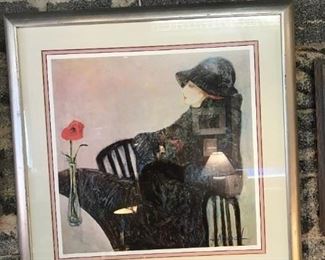 "Lady Wellington by Barbra A-Wool Signed and Numbered 234/975 Size 35" x 35"