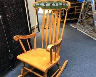 Kristin Helberg Painted Rocker in great condition