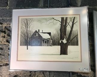Artwork House in the Woods                                                     Size 32" x 26"