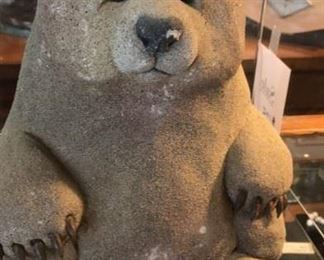 "Rankin" cement Bear Sculpture 