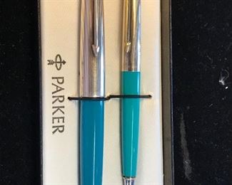 Vintage Parker Fountain and Ball point Pen