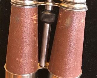 Vintage Leather Binoculars 