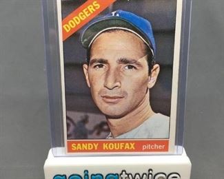 1966 Topps 100 SANDY KOUFAX Dodgers Vintage Baseball Card