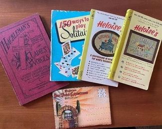 Vintage books and postcards