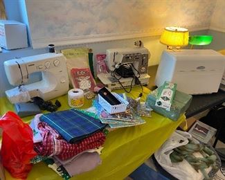 Sewing machines, fabric, sewing items