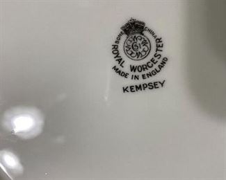 Royal Worcester China in Kempsey pattern