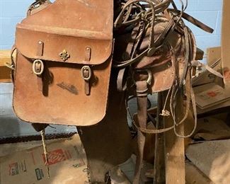 Horse saddle and saddle bag